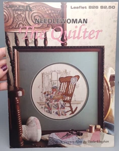 Leisure Arts #826 Paula Vaughn Buch 29 Needlewoman "The Quilter" Chart - Bild 1 von 3