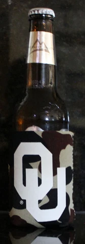 Oklahoma Sooners Koozie Camo Bottles Cans NCAA Football Beer Beverage Cooler Cover