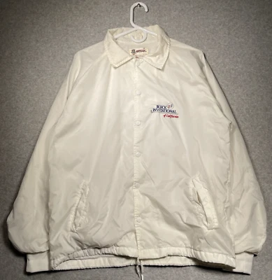 Chaqueta cortavientos de golf Buick Invitational of California blanca mediana de colección Foto 1 de 4