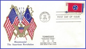 USA3 #1648 U/A BOERGER FDC   Tennessee State Flag - Picture 1 of 1