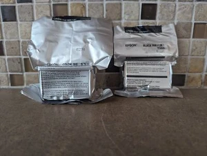 SET OF 2 GENUINE EPSON COLOR AND BLACK INK T005 & T003 C4-4(10) - Picture 1 of 6