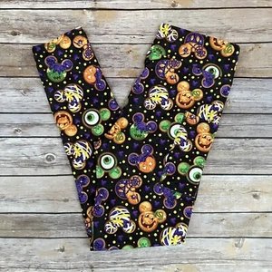 Leggings Mickey Minnie Mouse Orejas Halloween Galleta Mujer TC2 Ex Talla Grande 20-26 - Imagen 1 de 3