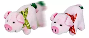 1 Glücksschweinchen mit grüner od. roter Schleife u. Kleeblatt 10793 Spiegelburg - Bild 1 von 1