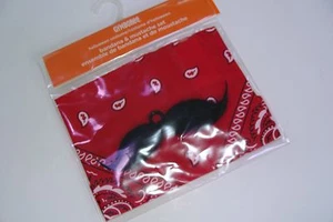 Gymboree Halloween Costume Play Theater Boys Bandana NEW NWT Mustache - Picture 1 of 2