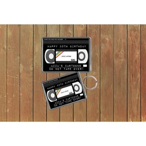 Movie Video VHS Film Birthday Keychain Keyring Magnets Favours Favors - Picture 1 of 2