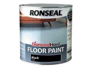 Ronseal Diamond Hard Floor Paint Black 2.5 Litre RSLDHFPBL25L - Picture 1 of 1