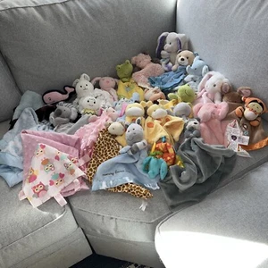 Lote de mantas de seguridad Lovey muñeca bebé de peluche revendedor paquete al por mayor 30 piezas - Imagen 1 de 6