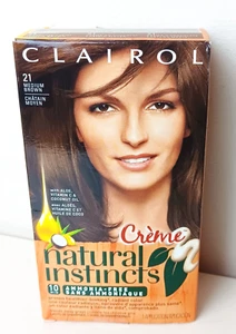 Clairol Natural Instincts Hair Color Creme Shade 21 Medium Brown SEALED - Picture 1 of 4