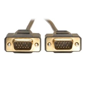 Tripp Lite P512-006 6FT VGA Monitor Gold Cable Molded Shielded HD15 M/M BLACK - Picture 1 of 3