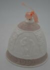 Lladro 1991 Christmas Bell Porcelain Ornament No. 5803 Pink