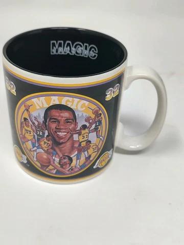 1992 Sports Impressions Earvin Magic Johnson Los Angeles Lakers Coffee Mug BUF Cover