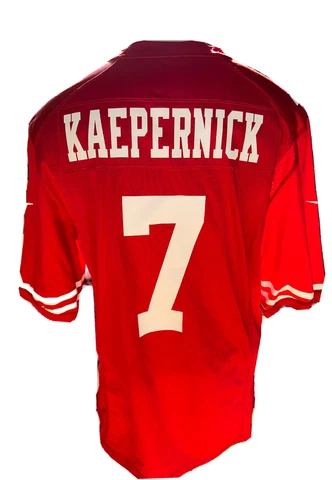 Nike On Field NFL Colin Kaepernick Jersey Mens Size M 49ers Red White Cover