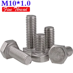 Tornillos hexagonales de cabeza hexagonal de hilo fino M10 x 1.0 DIN 933 - Imagen 1 de 13