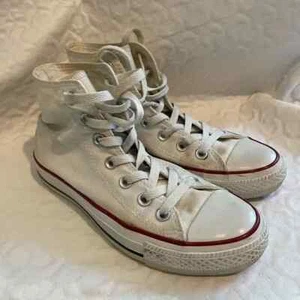 Converse Chuck Taylor Off-White High-Top Sneakers Women’s 6 Men’s 4 Unisex Shoes - Picture 1 of 12