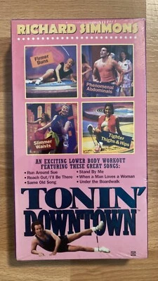 Richard Simmons - Tonin' Downtown (VHS Tape) • NEW • Fitness, Good Times Video - Image 1 of 2