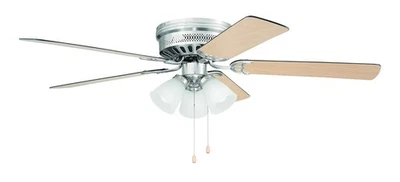 - 52" Flushmount Satin Nickel LED Ceiling Fan with 3 lights - CC52SN5L3 (10286) - Image 1 of 2