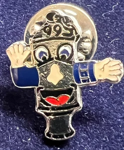 POLICE WHISTLE CHARACTER PIN BADGE - Picture 1 of 3