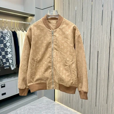 Men's Autumn/Winter Embroidered Logo Brown Trench Coat Jacket 09 - Image 1 of 4