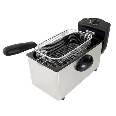 FRIGGITRICE AD OLIO DA 3 LITRI CLASSIC - 2200W IN ACCIAIO INOX - CAMERA SMALTATA - Immagine 1 di 4