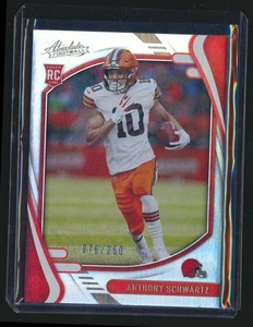 2021 ABSOLUTE ROOKIE /250 ANTHONY SCHWARTZ BROWNS - Picture 1 of 1