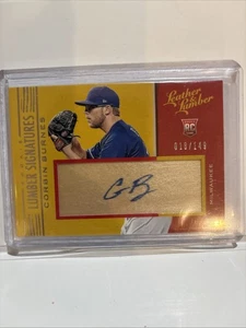 Corbin Burnes 2019 cuero y madera novato cuero automático #/149 RC Brewers RC - Imagen 1 de 2