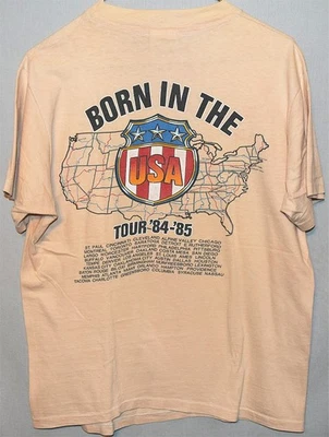 -Original- 1984 -BRUCE SPRINGSTEEN- BORN IN THE USA TOUR Vintage Concert T-Shirt - Image 1 of 3