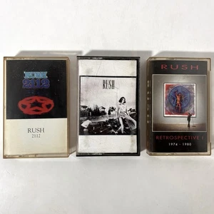 Rush Vintage Cassette Tapes Lot 3 2112 Permanent Waves Retrospective 1974-1980 - Imagen 1 de 6