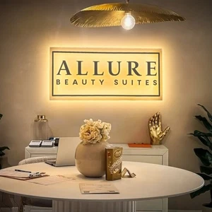 Custom Backlit Acrylic Sign Round Business Neon Sign Custom Office Logo Signs - Picture 1 of 6