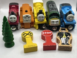 Lote Tren Madera Thomas & Friends RHENEAS, TERENCE, MOLLY, D261, THOMAS++ GUC - Imagen 1 de 9