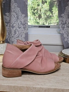 New - Miz Mooz Leather Heeled Sandals - Melia - Rose - EU 39 8.5 - 9 - Picture 1 of 8