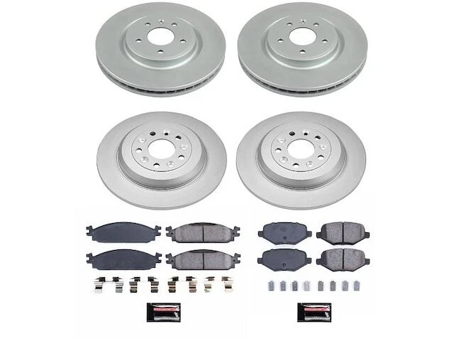 Kit de pastillas de freno delanteras y traseras y rotor para Lincoln MKT RH431ZZ 2010 Foto 1 de 1