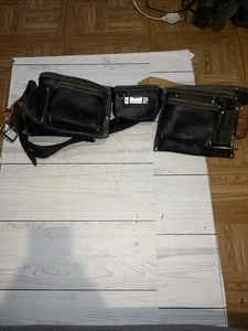 Borsa porta unghie porta attrezzi carpentiere in pelle martello passante cintura regolabile - Foto 1 di 2
