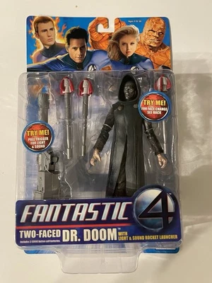 FANTASTIC FOUR Movie 2005 DR DOOM Two-Faced 6" Action Figure Toy Biz Marvel MIB  - Image 1 of 3