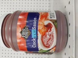 First Street Cock Sauce 64 oz - Premium Gamberetti Cocktail Dip - Foto 1 di 1