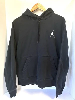 Sudadera con Capucha Nike Air Jordan de Colección Adulto Mediana Negra Sudadera Y2K Pullover Logo Foto 1 de 4