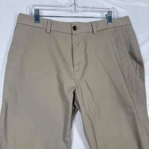Eddie Bauer Mens 35x30 Classic Fit Wrinkle Resistant Khaki Pants - Picture 1 of 13