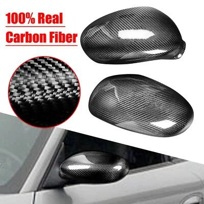 Real Carbon Fiber Wing Mirror Cover Caps Trim Fit For Porsche 911 996 1997-2005 Foto 1 de 4