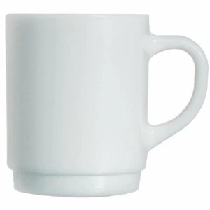 Arcoroc Opal Stapelbecher Porzellan Spanresistent in Weiß 260ml 6er Set - Bild 1 von 1