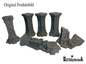 Tabletop Wargaming Gelände Gebäude - Säulen-Set - Bild 1 von 5