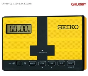 Seiko QHL098Y LCD digital fridge magnet countdown timer 99m/50s touch panel beep - Picture 1 of 3