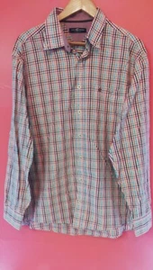 Camicia a quadri manica lunga da uomo casa moda in cotone multicolore taglia XL - Foto 1 di 5