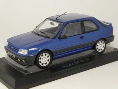 Norev Peugeot 309 GTi 16 Miami blue 1991 1/18 184881 - Immagine 1 di 4