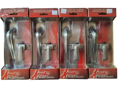 Лот из 4 РУЧЕК ЗАЩЕЛКИ ДВЕРИ CHATEAU STORM VCT333SN НИКЕЛЕВАЯ ОТДЕЛКА - Изображение 1 из 2