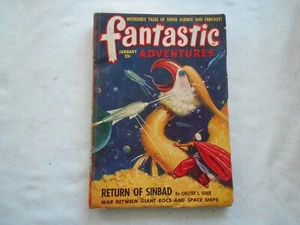 FANTASTIC ADVENTURES  Magazine-JANUARY,1949 - Picture 1 of 4
