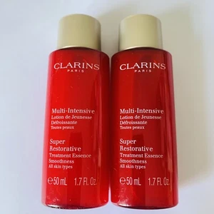 2 x Clarins Super Restorative Smoothing Treatment Essence 50ml (Total 100ml) - Picture 1 of 1
