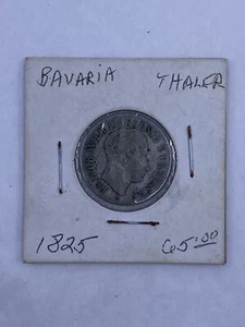 1825 Germany Prussia Kingdom King Wilhelm III Silver ⅙ Thaler Coin - Picture 1 of 2