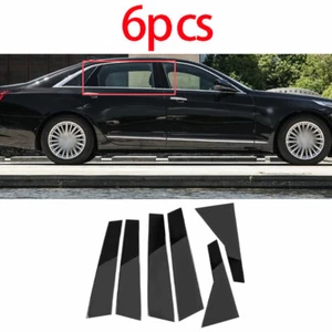 Fit For Cadillac CT6 2016-2021 PC Black Exterior Window BC-Pillar Decoration 6X - Bild 1 von 6