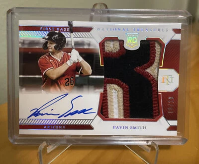 2021 National Treasures Pavin Smith RPA RC Patch Auto # 10 Diamondbacks - Image 1 of 2