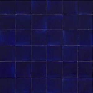 Navy blue ceramic monocolour tiles from Mexico - 90 wall tiles - Azul Brillante - Picture 1 of 12