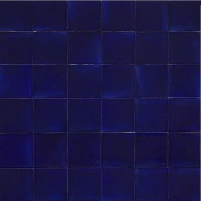 Navy blue ceramic monocolour tiles from Mexico - 90 wall tiles - Azul Brillante - Image 1 of 4
